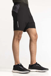 Black Textured Short AW-SHT23-030